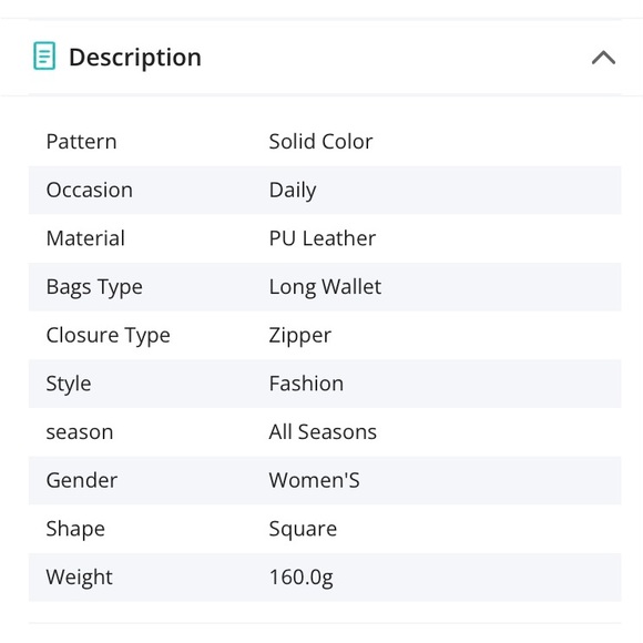 Women’s black and gray long, leather zipper wallet with Pom charm. New with tags - Picture 3 of 3